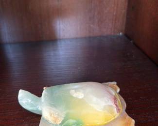 Carved Onyx Turtle Figurine