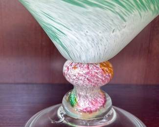 Murano Glass Pedestal Bowl