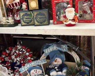 Collection of Christmas decorations