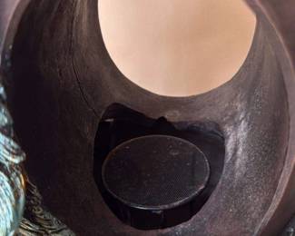 Art Deco Style Peacock Figurine with Marble Base