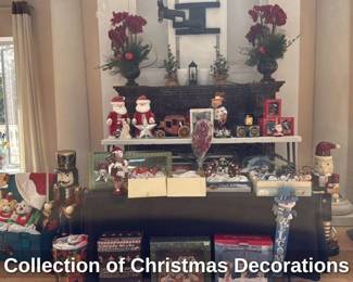 Collection of Christmas decorations