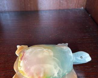 Carved Onyx Turtle Figurine