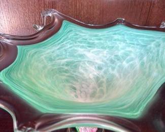 Murano Glass Pedestal Bowl