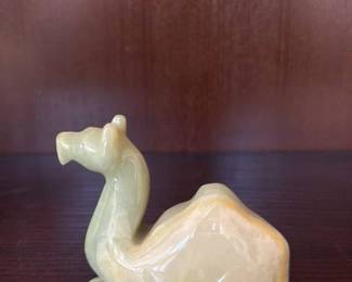 Carved Onyx Camel Figurine