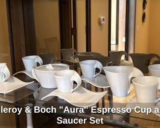 Villeroy & Boch "Aura" Espresso Cup and Saucer Set