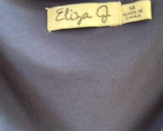 Eliza J Navy Blue ruched Sheath Dress