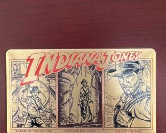 Indiana Jones "If Adventure Has a Name, It Must Be..." Display Plaque