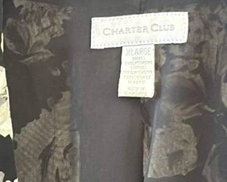 Charter Club Floral Print Blazer