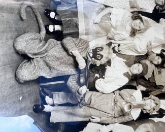 March of wooden soldier fiddling cat photograph 