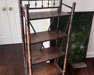 Bamboo shelf unit