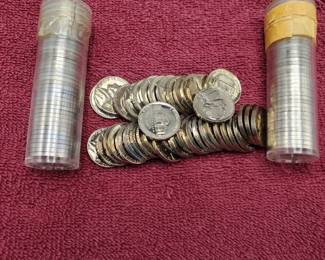 3 Rolls 1961, 1962 & 1963 Jefferson Nickels--Uncirculated, Beautiful coins!