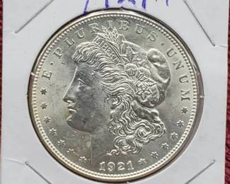 1921 Morgan Silver Dollar, Higher Grade