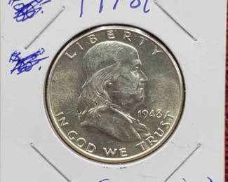 1948 Franklin Half Dollar Higher Grade