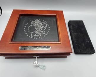 2 Empty Coin Cases--1 holds 6 Slabs, 1 holds 3 Airtites