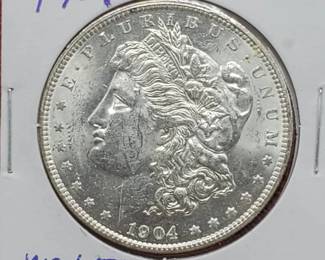 1904-O Morgan Silver Dollar, Higher Grade