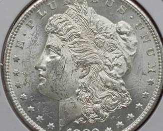 1880-S Morgan Silver Dollar, Higher Grade