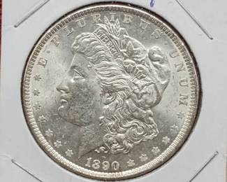 1890 Morgan Silver Dollar, Higher Grade