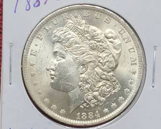 1884-O Morgan Silver Dollar, Higher Grade