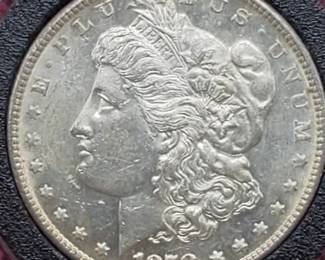 1878-S Morgan Silver Dollar, Higher Grade in Airtite