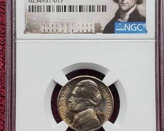 1950-D Jefferson Nickel NGC MS66--Extremely Rare in this Condition!