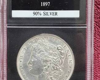 1897 Morgan Silver Dollar, Higher Grade