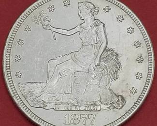 1877-S Trade Dollar, Higher Grade, Beautiful & RARE!