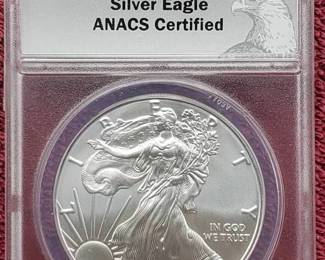 2017 American Silver Eagle ANACS MS70