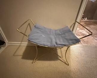 Master closet has 2 cute chairs