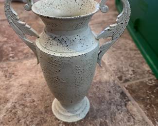 Fancy heavy steel urn