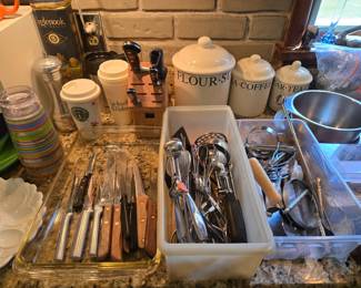 Canisters and Kitchen Utensils 