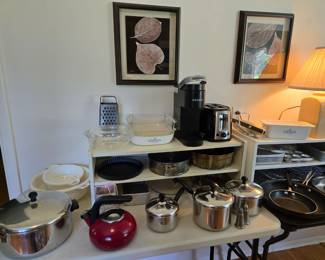 Pots and Pans, Corning Ware, Pyrex and more.