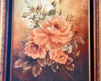 Oil on Canvas Floral Still life