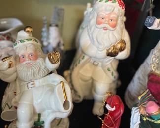 Lenox Vintage Santa Claus Tea Pot & Cookie Jar