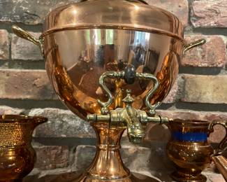 Antique George III Copper & Brass Samovar