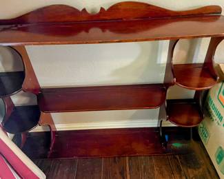 Victorian Three Tier Mahogany Wall Shelves