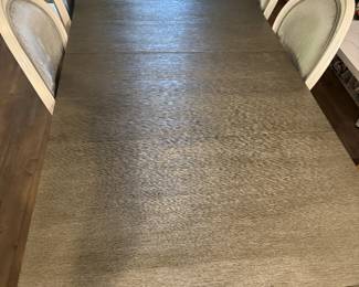 Transitions dining table and bench - 18" to 10'!