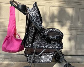 pet stroller and cross-body carrier
