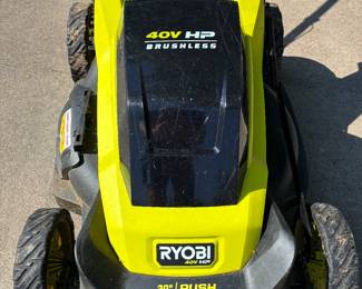 Ryobi 40V brushless mower with 20" deck