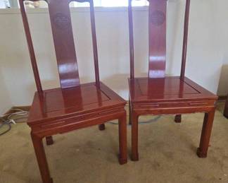 FR200VAntique Rosewood High Back Chairs