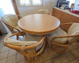 FR1395 Piece Rattan Bamboo table And Chairs 