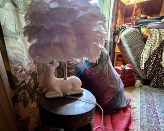 One of my fav lamps ever sitting atop lovely side table
