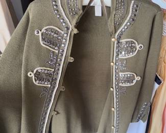 Chicos decorated shrug sweater