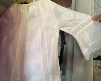 Chicos white long sleeve blouse 