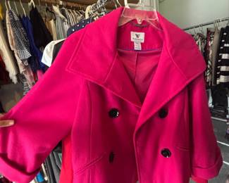 Worthington pink pea coat 