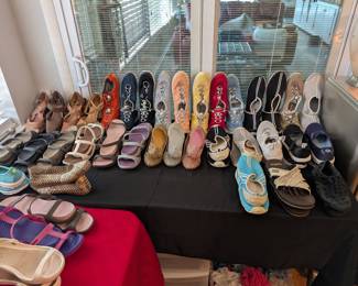 Loads of women's Croc sandals!!! One in every color