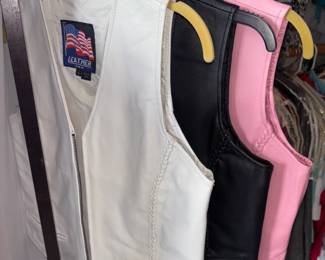 Leather vests 