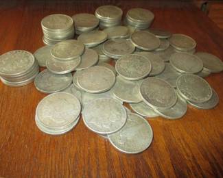 (102) Morgan & Liberty Silver Dollars