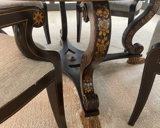 Round chinoiserie dining table