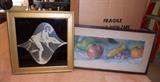 Vintage Nude Lady Photo 12 x 12" framed
Pastel Fruit 19 x 10" framed