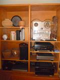 B&W (Bowers & Wilkins) 830 Surround Sound System, Richard Gray RCP 600S SVR Power Supply, TRAC X-2000 reel to reel Tape Recorder w/ cover plate, SRS Virtual  Denon DVD 5900 & Denon Tuner